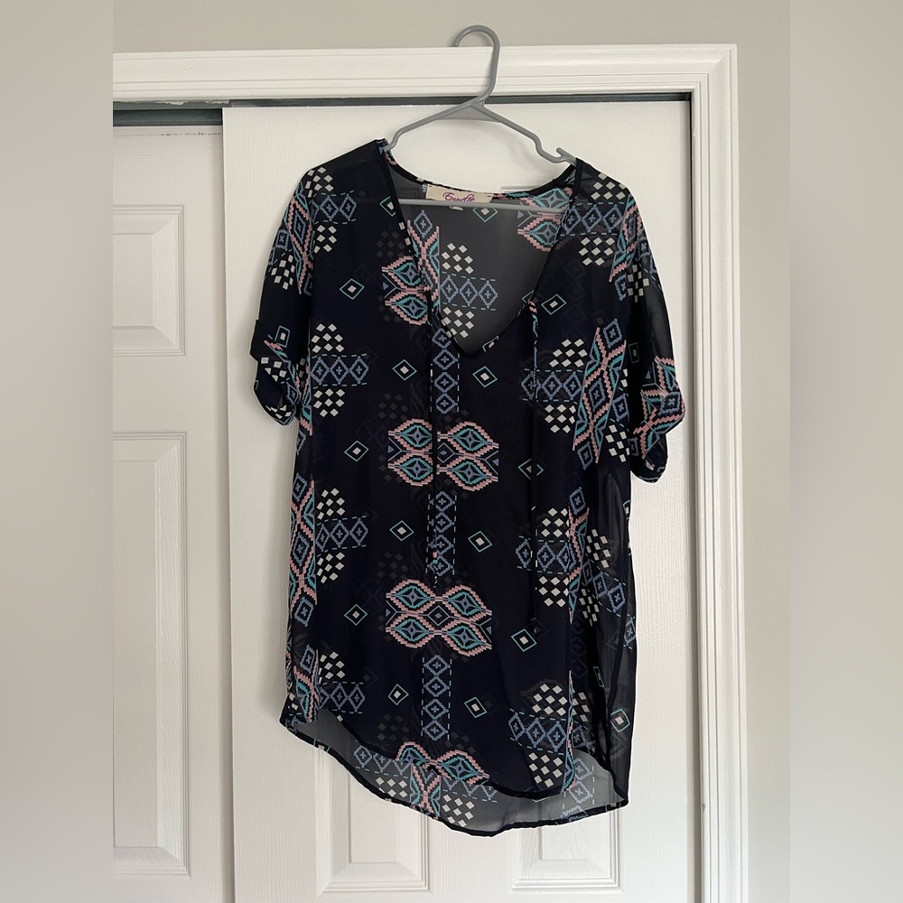 Sheer Aztec Coverup size S/M